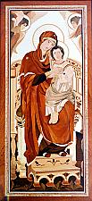 Our Lady Pantanassa - The Queen Of All - marquetry