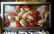 Flowers - oil, canvas
