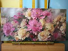 Peonies - oil, canvas