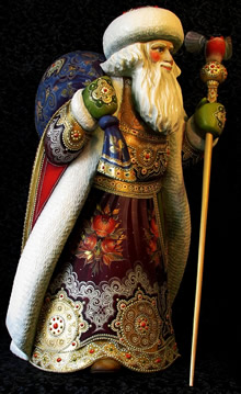 Father Frost - Ded Moroz - Bogorodskoe wood carving