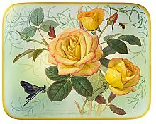 Dragonfly and Rose - box, Fedoskino miniature lacquer painting