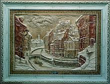 Winter Petersburg - wood carving