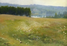 A Landscape In The Vicinity Of Novaya Vodolaga - oil, canvas