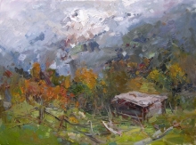Autumn In Mahar - oil, canvas