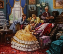 Dowry Preparation - oil, canvas