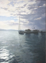 The Aegean Sea - oil, canvas