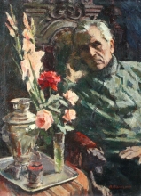 Portrait Of My Father, Igor Pavlovich Rubinsky - oil, canvas