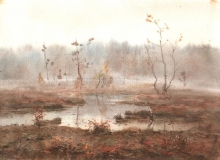 Swamp - paper, watercolors