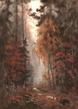 In The Autumnal Forest - paper, watercolors