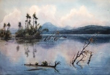 Landscape 4 - paper, watercolors