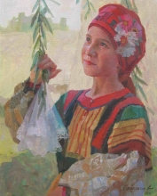 Portret Of Albina - oil, canvas