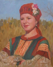 Portrait Of Anna - oil, canvas