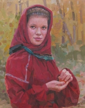Portrait Of Maria - oil, canvas
