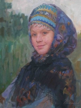 Portrait Of Olga - oil, canvas