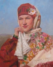 Portrait Of Julia - oil, canvas