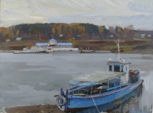 Boat - oil, canvas