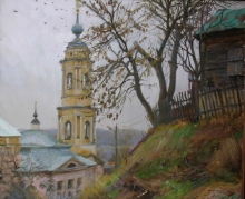 Russian Theme - oil, canvas