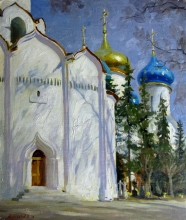 Trinity Lavra Of St. Sergius - oil, canvas