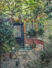 The Master Of The Courtyard, France - oil, canvas