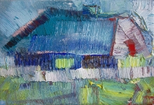 Big House - oil, canvas on the frame
