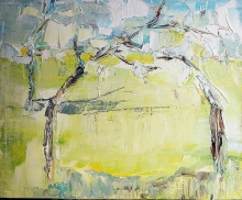 Trees In Kolomenskoye - oil, canvas on the frame