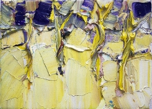 Yellow And Violet - oil, canvas on the frame