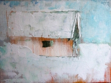 Winter House - oil, canvas on the frame