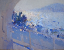 Budva - oil, canvas, cardboard