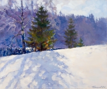 Winter Sun - oil, canvas