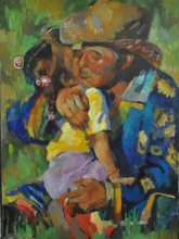 Father - oil, canvas