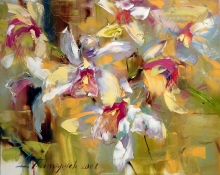 Orchid - oil, canvas