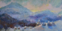 The Carpathians-3, polyptych - oil, canavs