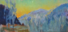The Carpathians-4, polyptych - oil, canavs
