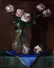 Flowers - oil, canvas