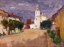 Long Awaited Sun. Tarusa - oil, cardboard