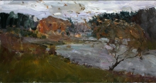 Lyrics Of The Wind - oil, cardboard