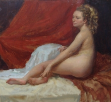 Magdalena - oil, canvas