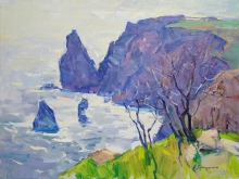 Fiolent In Spring - oil, canvas