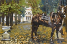 In The Old Park - oil, canvas