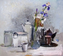 Iris In The Jar - oil, canvas