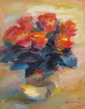 Rose - oil, canvas