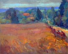 Field In Kerkshli - oil, canvas