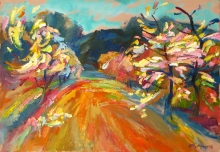 Apple Orchard - oil, canvas