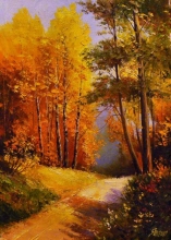 Gold Of Autumn - oil, canvas