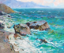 At The Foros - oil, canvas
