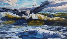 The Lord Over Winds Is Heavenly Blessed - oil, canvas