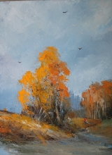 The Autumn - oil, canvas