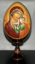 The Virgin Mary Of Kazan - tempera, acrylic, linden wood, polyurethane varnish 