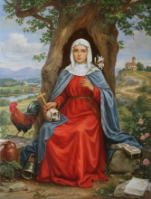 St. Edigna - oil, canvas