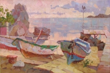 After Sunset - oil, canvas